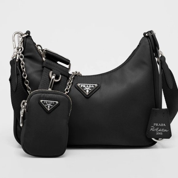 Prada Handbags - PRADA - Tessuto Re-Edition 2005 Nylon Crossbody Bag Small